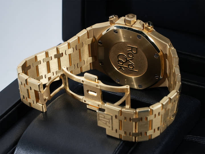 オーデマピゲ ロイヤルオーク クロノグラフ Ref.26320BA.OO.1220BA.02 イエローゴールド ブルー文字盤