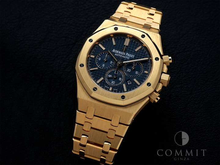 オーデマピゲ ロイヤルオーク クロノグラフ Ref.26320BA.OO.1220BA.02 イエローゴールド ブルー文字盤