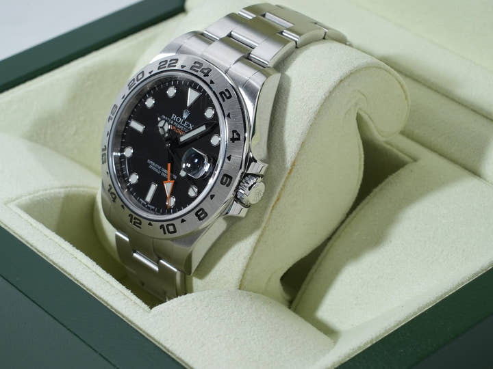 ロレックス エクスプローラーII Ref.216570 ステンレススチール ブラック文字盤