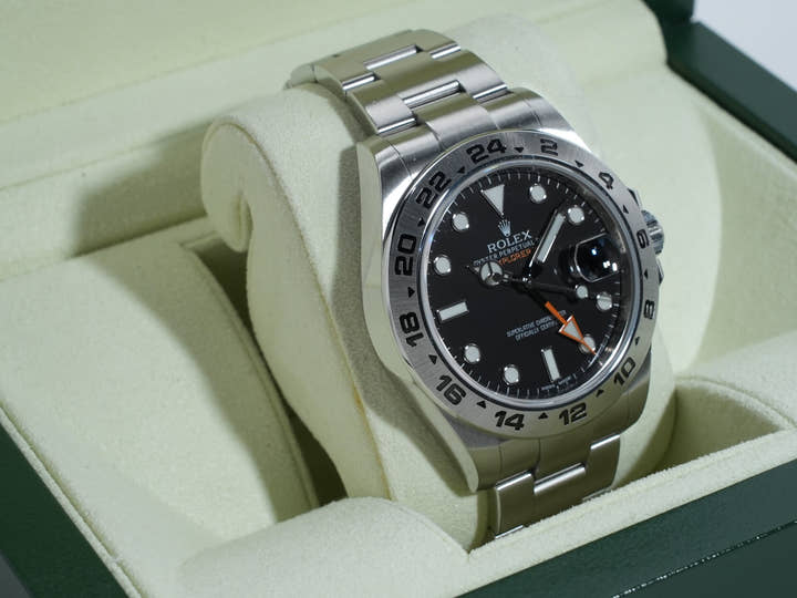 ロレックス エクスプローラーII Ref.216570 ステンレススチール ブラック文字盤