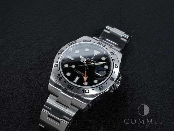 ロレックス エクスプローラーII Ref.216570 ステンレススチール ブラック文字盤