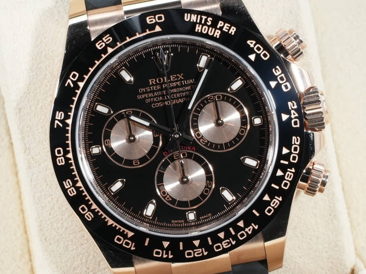 ロレックス デイトナ Ref.116515LN エバーローズゴールド ブラックxピンク文字盤