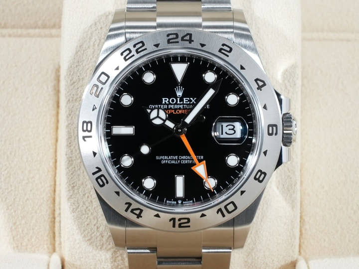 ロレックス エクスプローラーII Ref.226570 ステンレススチール ブラック文字盤