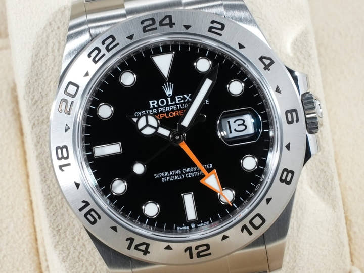 ロレックス エクスプローラーII Ref.226570 ステンレススチール ブラック文字盤