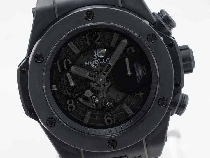 ウブロ ビッグバン ウニコ オールブラック Ref.411.CI.1110.RX CE スケルトン文字盤 美中古 4uo5tv6d