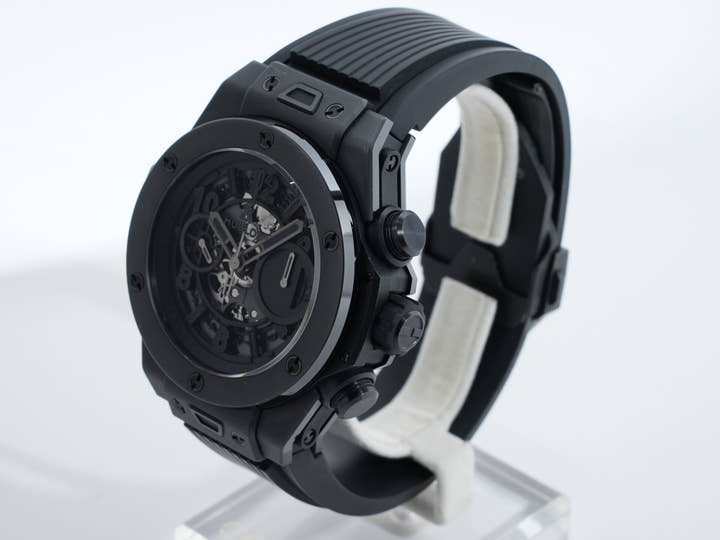 ウブロ ビッグバン ウニコ オールブラック Ref.411.CI.1110.RX CE スケルトン文字盤 美中古 4uo5tv6d