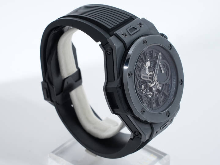 ウブロ ビッグバン ウニコ オールブラック Ref.411.CI.1110.RX CE スケルトン文字盤 美中古 4uo5tv6d