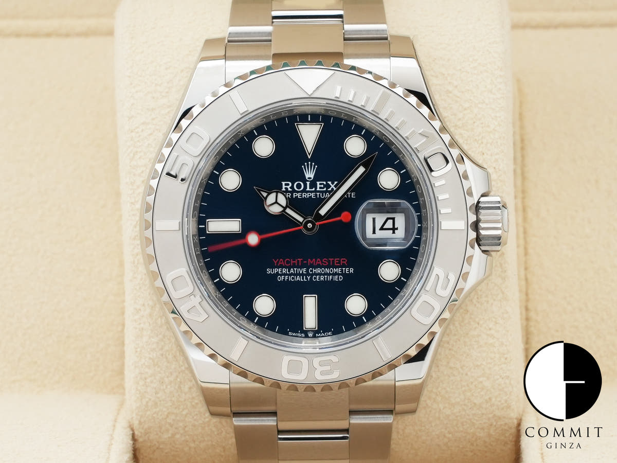ロレックス ヨットマスター40 Ref.126622 ステンレススチール/プラチナ ブライトブルー文字盤