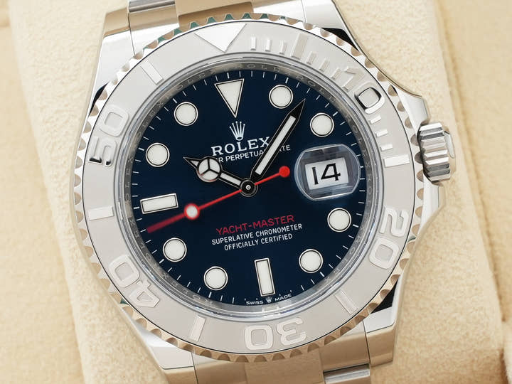 ロレックス ヨットマスター40 Ref.126622 ステンレススチール/プラチナ ブライトブルー文字盤