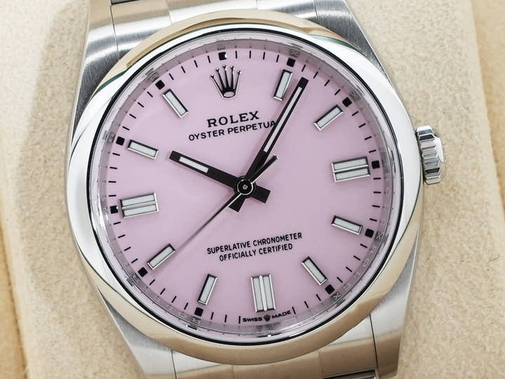 ロレックス オイスターパーペチュアル36 Ref.126000 ステンレススチール キャンディピンク文字盤