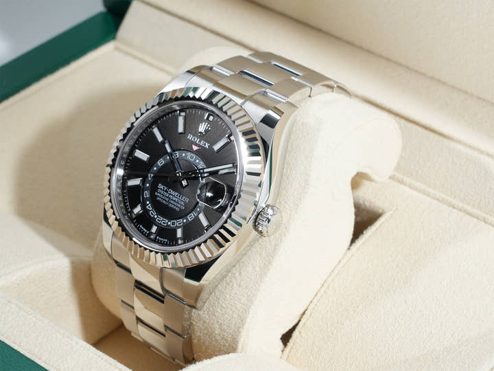 ロレックス スカイドゥエラー Ref.336934 ステンレススチール/ホワイトゴールド ブラック文字盤 オイスターブレスレット