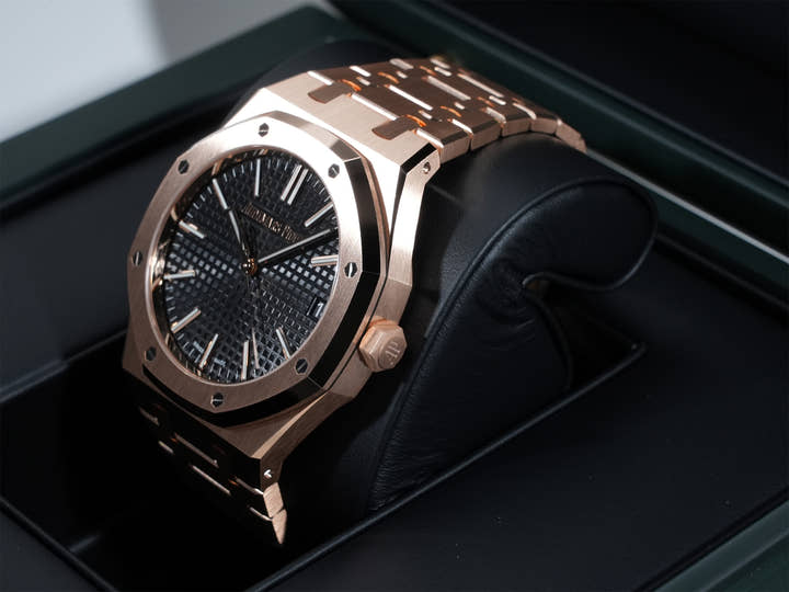 オーデマピゲ ロイヤルオーク Ref.15510OR.OO.1320OR.04 ピンクゴールド ブラック文字盤