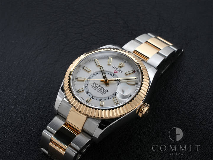 ロレックス スカイドゥエラー Ref.326933 ステンレススチール/イエローゴールド ホワイト文字盤 オイスターブレスレット