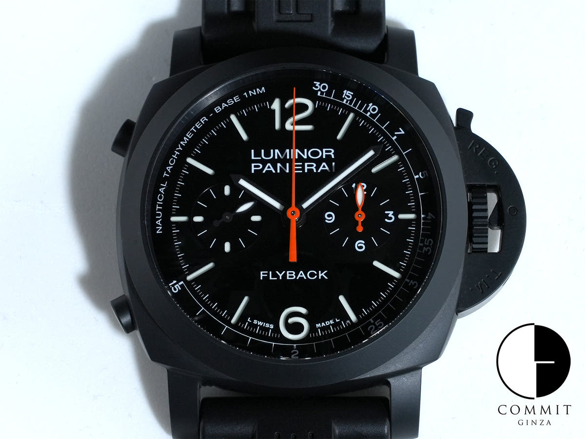 パネライ ルミノール クロノグラフ フライバック セラミカ Ref.PAM01298 セラミック ブラック文字盤 美品 whbdmbg3