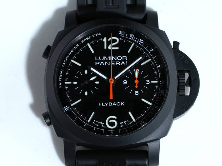 パネライ ルミノール クロノグラフ フライバック セラミカ Ref.PAM01298 セラミック ブラック文字盤 美品 whbdmbg3