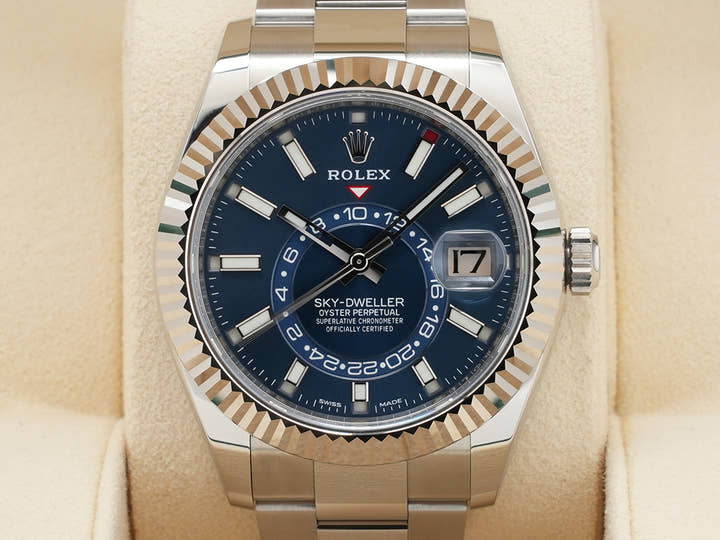 ロレックス スカイドゥエラー Ref.326934 ステンレススチール/ホワイトゴールド ブルー文字盤 オイスターブレスレット