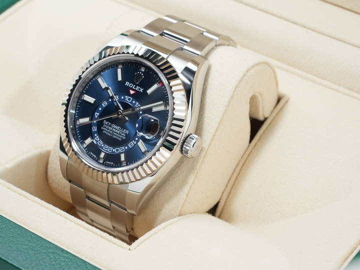 ロレックス スカイドゥエラー Ref.326934 ステンレススチール/ホワイトゴールド ブルー文字盤 オイスターブレスレット