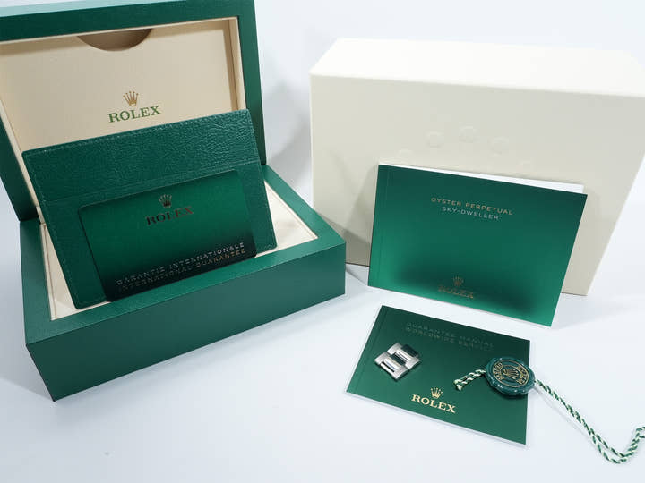 ロレックス スカイドゥエラー Ref.326934 ステンレススチール/ホワイトゴールド ブルー文字盤 オイスターブレスレット