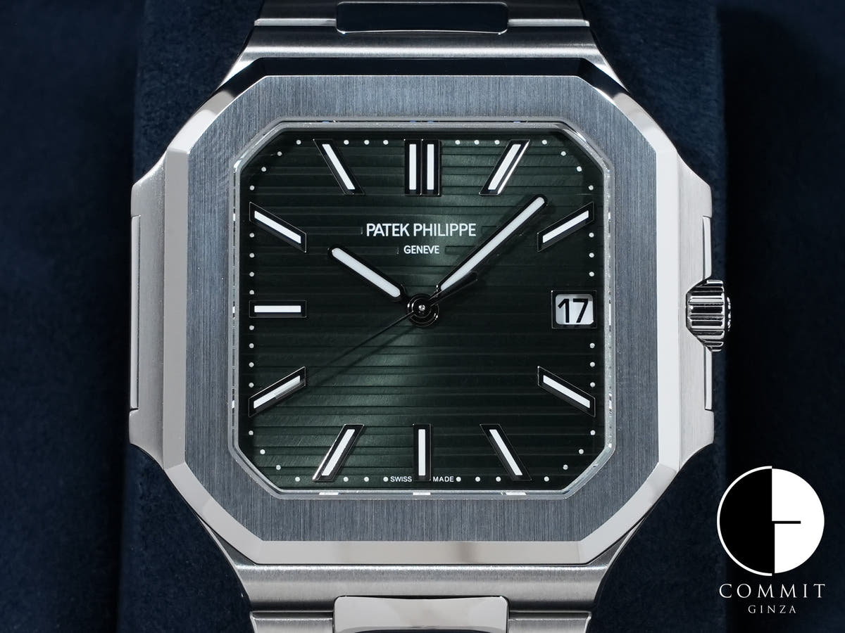 パテックフィリップ キュビタス Ref.5821/1A-001 ステンレススチール グリーン文字盤