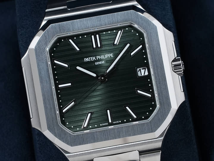 パテックフィリップ キュビタス Ref.5821/1A-001 ステンレススチール グリーン文字盤