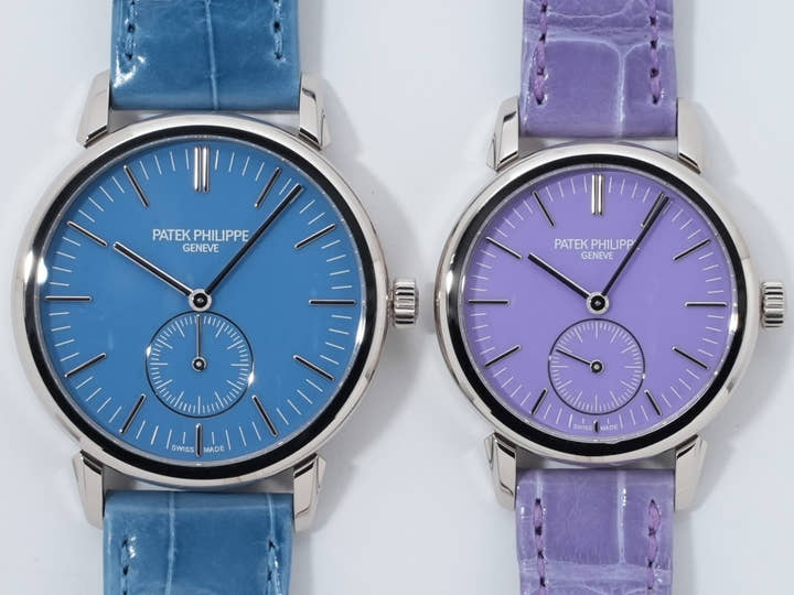 パテックフィリップ カラトラバ グランド エキシビジョン 東京2023 Ref.6127G-010/7127G-010 ホワイトゴールド ラックライトブルー(スカイブルー) ライラックトーン(パープル)文字盤