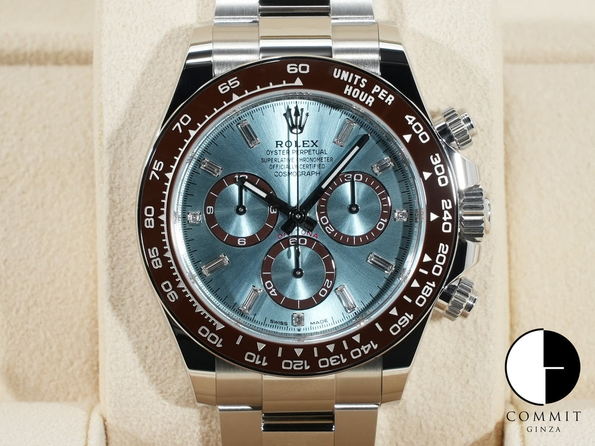 ロレックス デイトナ Ref.126506A プラチナ アイスブルーx11Pダイヤ文字盤