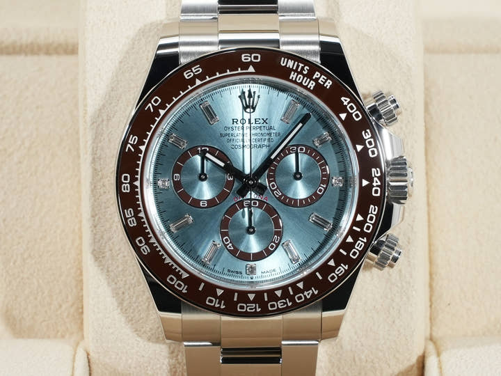 ロレックス デイトナ Ref.126506A プラチナ アイスブルーx11Pダイヤ文字盤