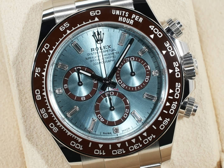 ロレックス デイトナ Ref.126506A プラチナ アイスブルーx11Pダイヤ文字盤
