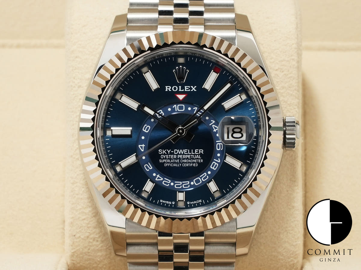ロレックス スカイドゥエラー Ref.336934 ステンレススチール/ホワイトゴールド ブルー文字盤 ジュビリーブレスレット
