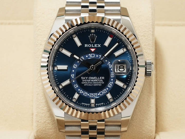 ロレックス スカイドゥエラー Ref.336934 ステンレススチール/ホワイトゴールド ブルー文字盤 ジュビリーブレスレット