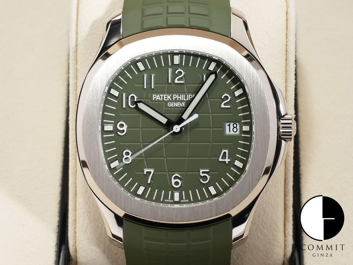 パテックフィリップ アクアノート Ref.5168G-010 ホワイトゴールド カーキグリーン文字盤