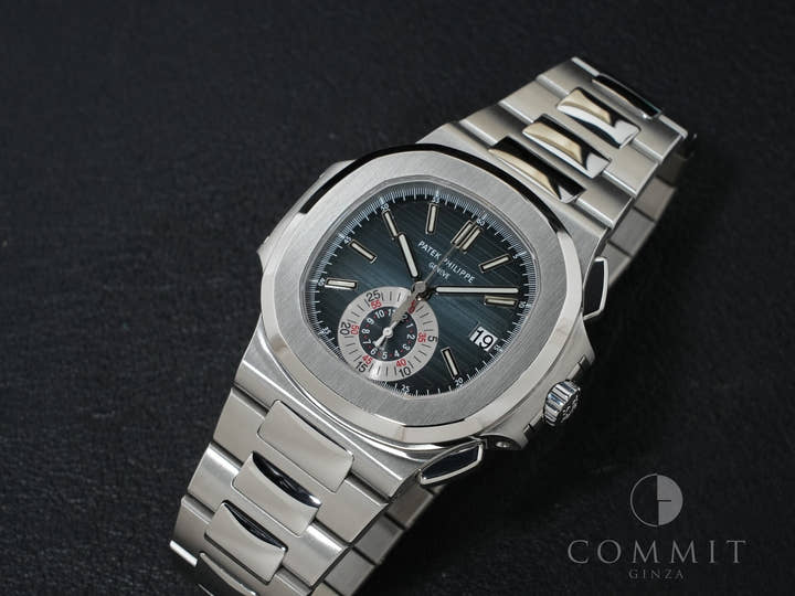 パテックフィリップ ノーチラス クロノグラフ Ref.5980/1A-001 ステンレススチール ブルー文字盤