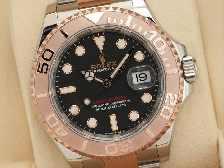 ロレックス ヨットマスター40 Ref.126621 ステンレススチール/エバーローズゴールド ブラック文字盤