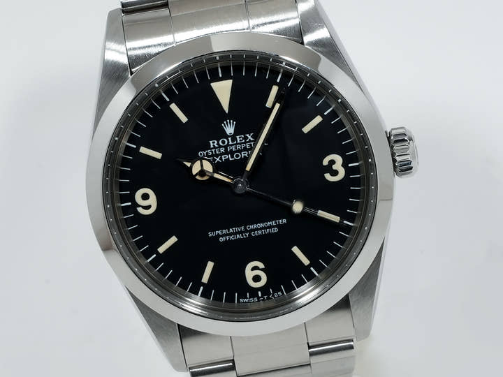 ロレックス エクスプローラーI Ref.1016 ステンレススチール ブラック文字盤