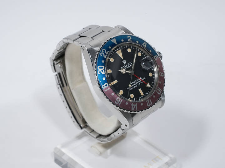 ロレックス GMTマスター Ref.1675 ステンレススチール ブラック文字盤 オイスターブレスレット