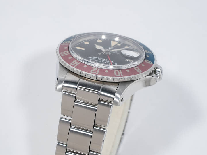 ロレックス GMTマスター Ref.1675 ステンレススチール ブラック文字盤 オイスターブレスレット