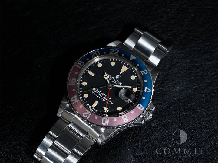 ロレックス GMTマスター Ref.1675 ステンレススチール ブラック文字盤 オイスターブレスレット