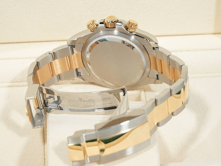 ロレックス デイトナ Ref.126503G ステンレススチール/イエローゴールド ブラックxゴールデンx8Pダイヤ文字盤