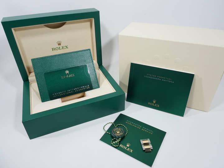 ロレックス デイトナ Ref.126503G ステンレススチール/イエローゴールド ブラックxゴールデンx8Pダイヤ文字盤