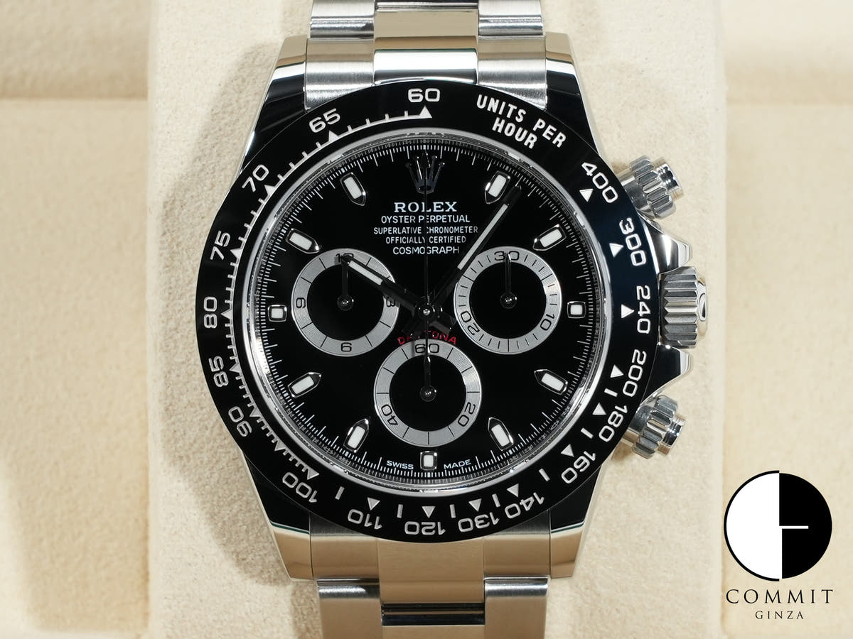 ロレックス デイトナ Ref.116500LN ステンレススチール ブラック文字盤