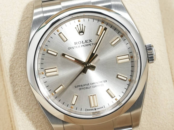 ロレックス オイスターパーペチュアル36 ドミノピザ Ref.126000 ステンレススチール シルバー文字盤