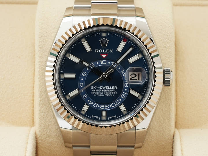 ロレックス スカイドゥエラー Ref.326934 ステンレススチール/ホワイトゴールド ブルー文字盤 オイスターブレスレット