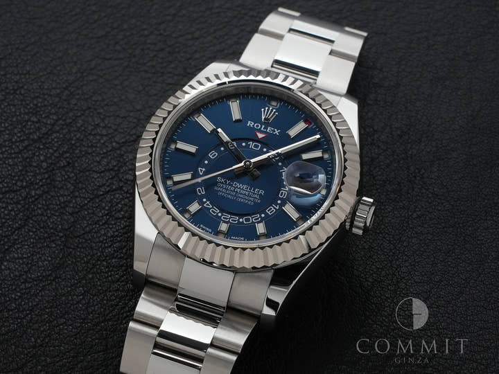 ロレックス スカイドゥエラー Ref.326934 ステンレススチール/ホワイトゴールド ブルー文字盤 オイスターブレスレット