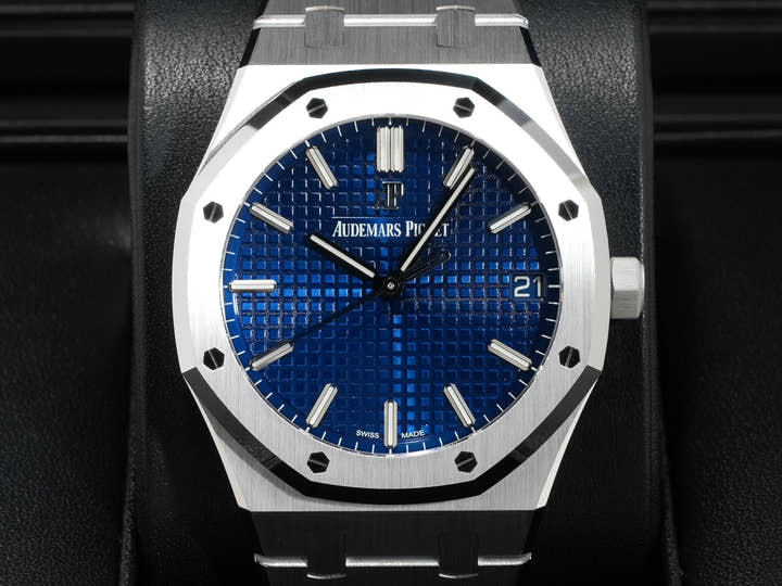オーデマピゲ ロイヤルオーク Ref.15503BC.OO.1220BC.01 ホワイトゴールド ブルー文字盤