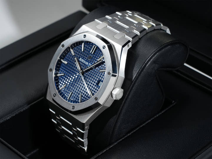 オーデマピゲ ロイヤルオーク Ref.15503BC.OO.1220BC.01 ホワイトゴールド ブルー文字盤