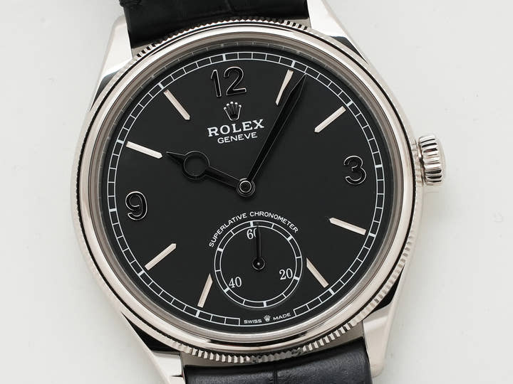 Rolex 1908 Ref. 52509 White Gold Black Dial
