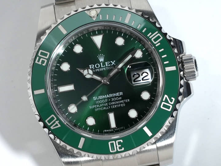ロレックス サブマリーナー デイト Ref.116610LV ステンレススチール グリーン文字盤