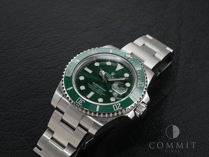 ロレックス サブマリーナー デイト Ref.116610LV ステンレススチール グリーン文字盤