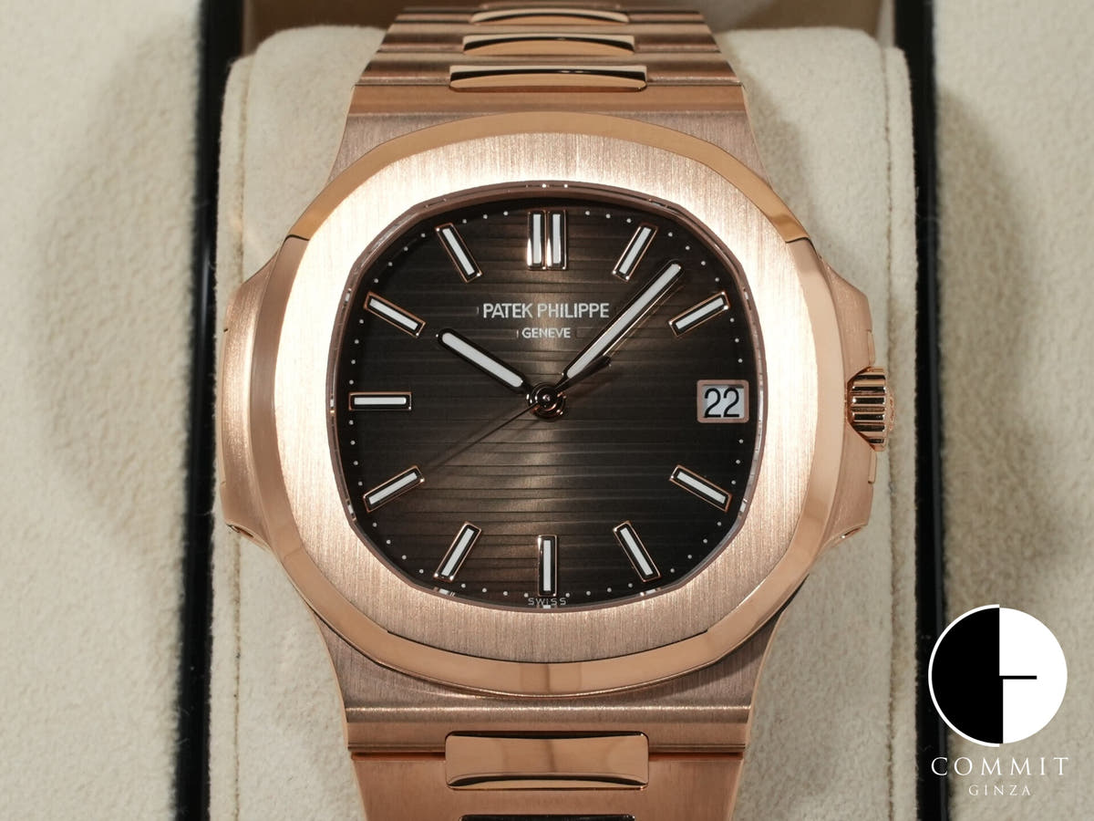 パテックフィリップ ノーチラス Ref.5711/1R-001 ローズゴールド ブラウン・ブラック・グラデーション文字盤