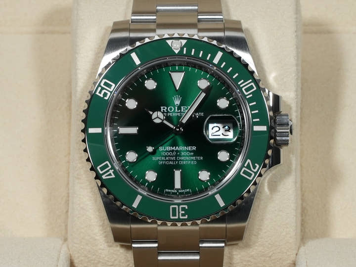 ロレックス サブマリーナー デイト Ref.116610LV ステンレススチール グリーン文字盤